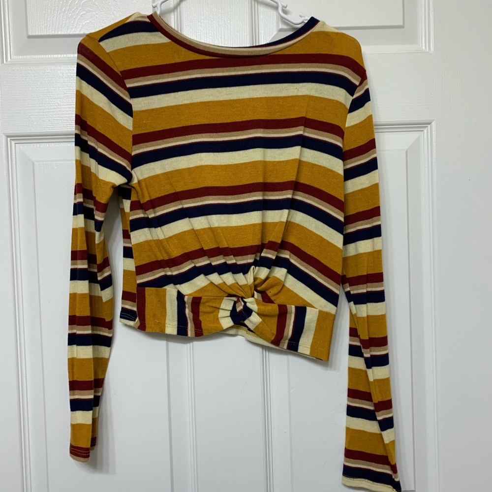 Striped crop top